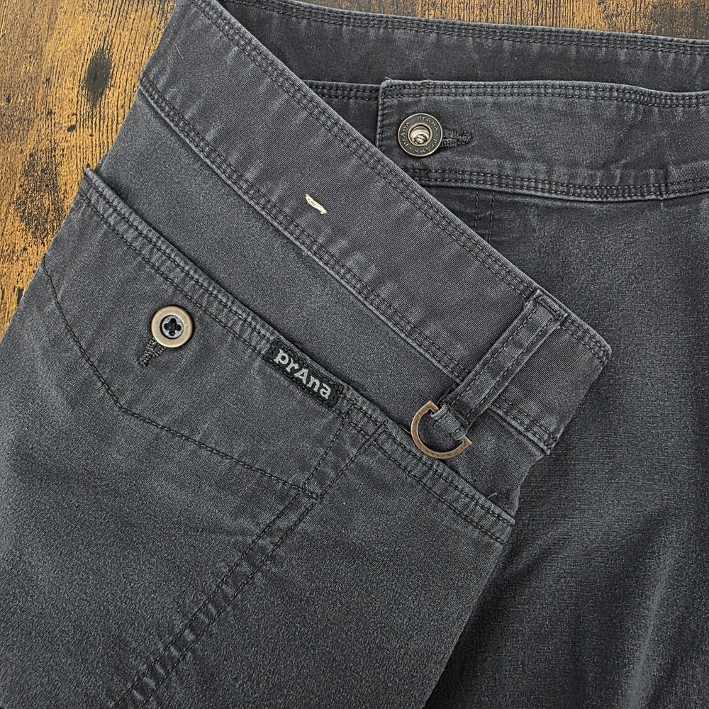prAna‎ Santiago Mens Shorts Canvas Gray Vented Size 40 10" Inseam Outdoor Hiking
